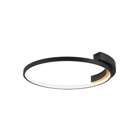 2076 CEILING LIGHT 39W ALUMINUM & SILICON, SANDY BLACK SHADE 3000K Zambelis Lights