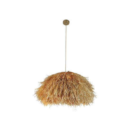 23197 PENDANT LAMP E27 MAX 20W RAFFIA NATURAL Zambelis Lights