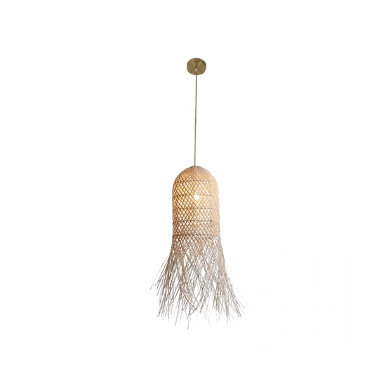 23196 PENDANT LAMP E27 MAX 20W RATTAN NATURALSHADE Zambelis Lights