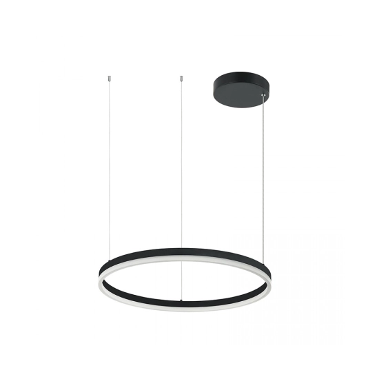 20260 LED PENDANT LIGHT 43W 3000K ALUMINIUM & ACRYLIC BLACK Zambelis Lights