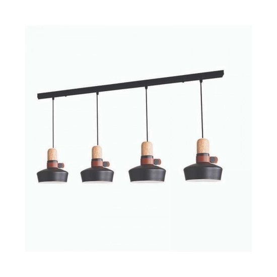 1993-B PENDANT LIGHT 4XE27 MAX 40W BLACK FOR INDOOR USE Zambelis Lights