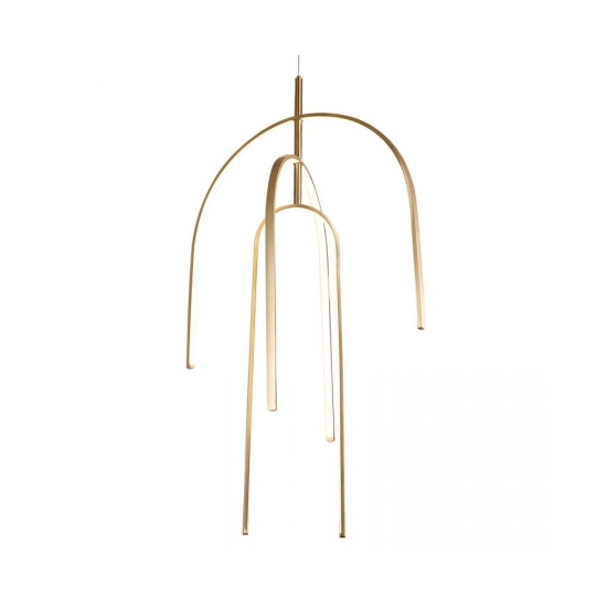 1931 PENDANT LIGHT LED 80W 3000K GOLD FOR INDOOR SPACES Zambelis Lights