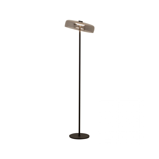 23055 FLOOR LED LIGHT 15W 3000K METAL - SMOKED GLASS Zambelis Lights