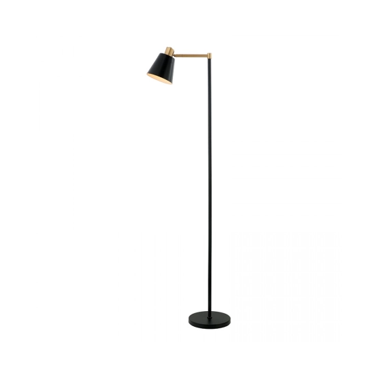 20216 FLOOR LAMP E27 MAX 25W ALUMINUM BLACK -GOLD ON/OFF SWITCH FOR INDOOR SPACES Zambelis Lights