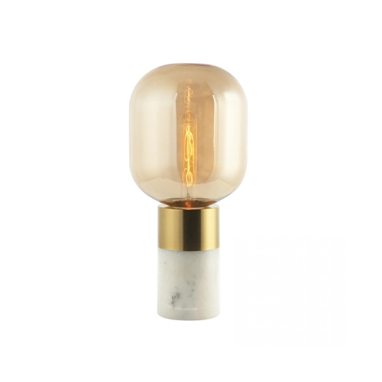 20253 TABLE LAMP E27 MAX 25W METAL - MARBLE - GLASS ON/OFF SWITCH Zambelis Lights