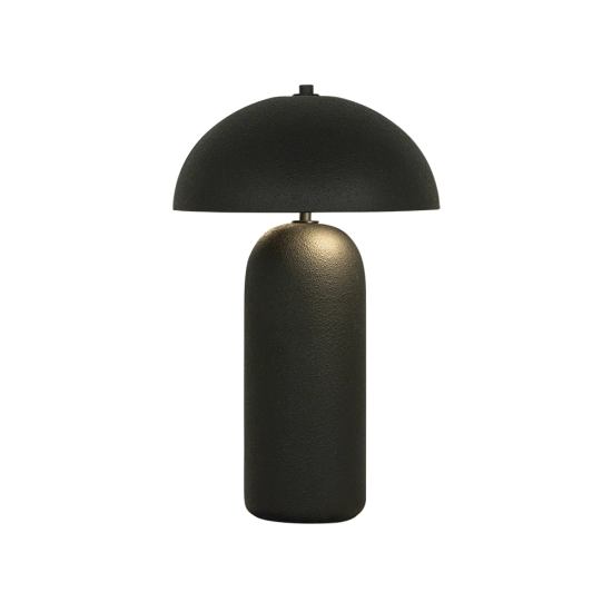 23006 TABLE LIGHT 2XE27 MAX 40W CERAMIC BLACK FOR INTERIOR SPACES Zambelis Lights