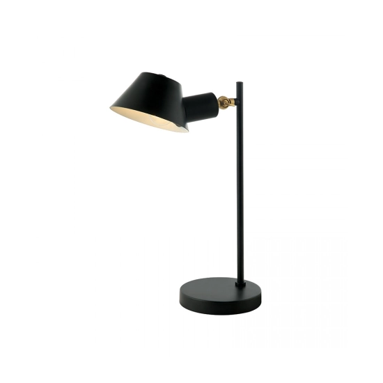 20223 TABLE LAMP E27 MAX 25W METAL -ALUMINUM BLACK -GOLD ROTATING HEAD ON/OFF SWITCH FOR INTERIOR SPACES Zambelis Lights