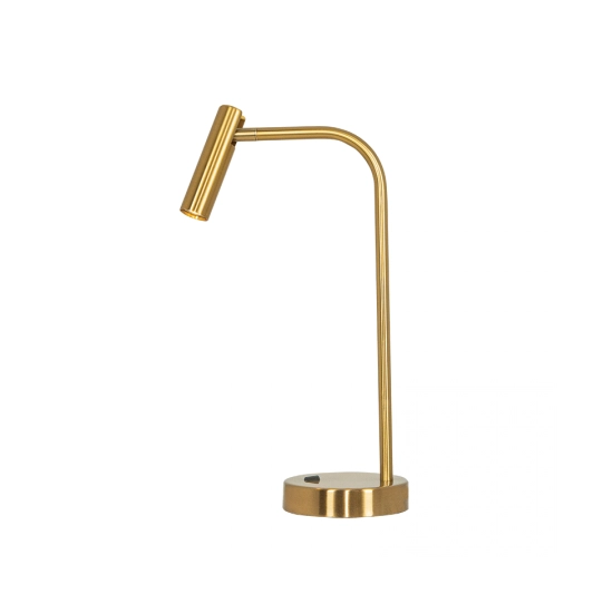 23037 TABLE LED LIGHT 2.5W 3000K METAL - ALUMINIUM GOLD FOR INTERIOR SPACES Zambelis Lights