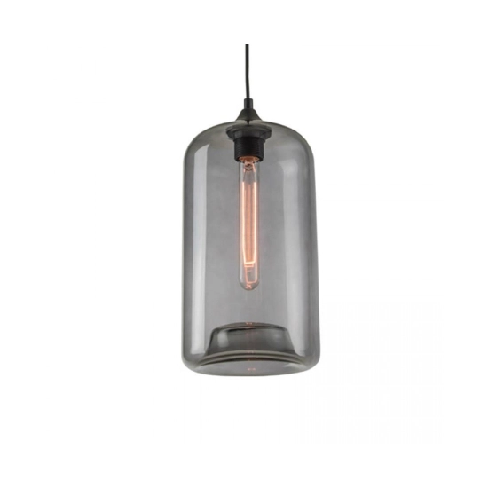 14101 PENDANT LAMP 1XE27 GLASS SMOKED GREY Zambelis Lights