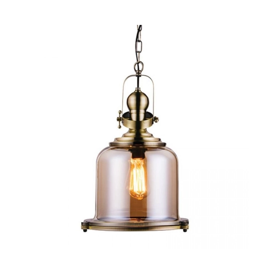 16106 PENDANTGLASS-METAL BRONZE Zambelis Lights