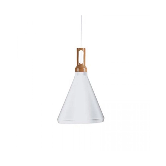 1513-W PENDANT LAMP 1XE27 ALUMINIUM WHITE Zambelis Lights