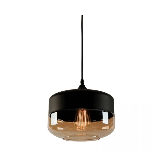1516 PENDANT LAMP 1XE27 BLACK-CHAMPAGNE GLASS Zambelis Lights