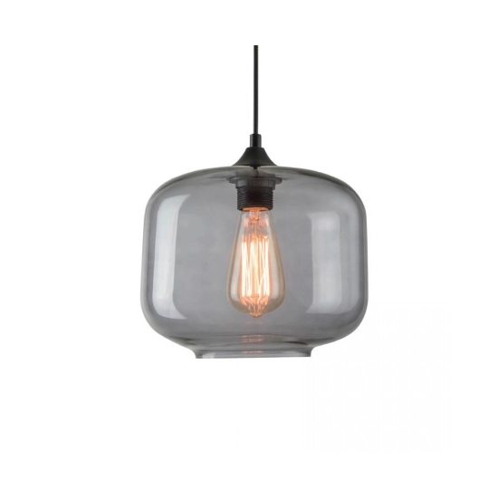 14102 PENDANT LAMP 1XE27 GLASS SMOKED GREY Zambelis Lights