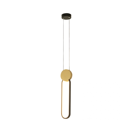 23101 PENDANT LED LIGHT 13W 3000K ALUMINIUM-SILICON,GOLD-BLACK Zambelis Lights