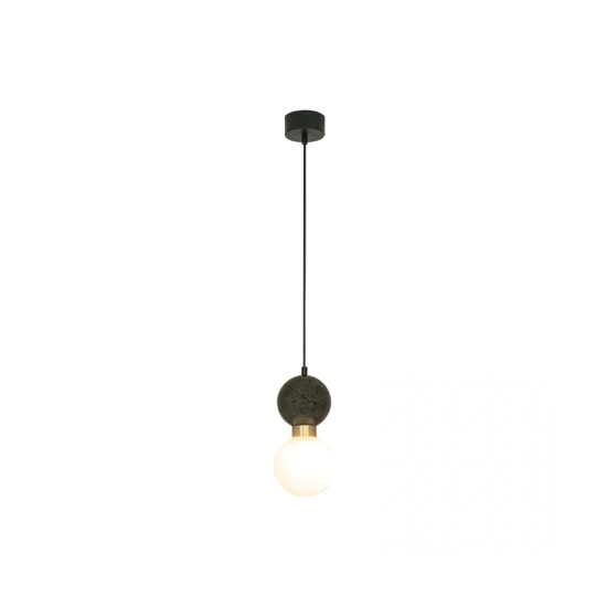 23242 PENDANT LAMP G9 MAX 7W GREEN MARBLE - BRASS Zambelis Lights