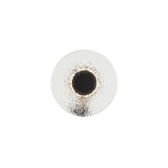 23077 SCONCE LED LIGHT 8W 3000K METAL-GLASS,BLACK-CLEAR GLASS Zambelis Lights