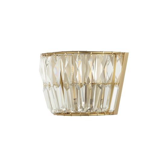 23050 SCONCE G9 MAX 5W METAL-CRYSTAL ANTIQUE BRASS Zambelis Lights