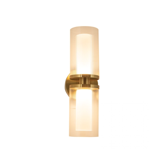 23016 SCONCE LIGHT LED 12W 3000K METAL - GLASS GOLD Zambelis Lights