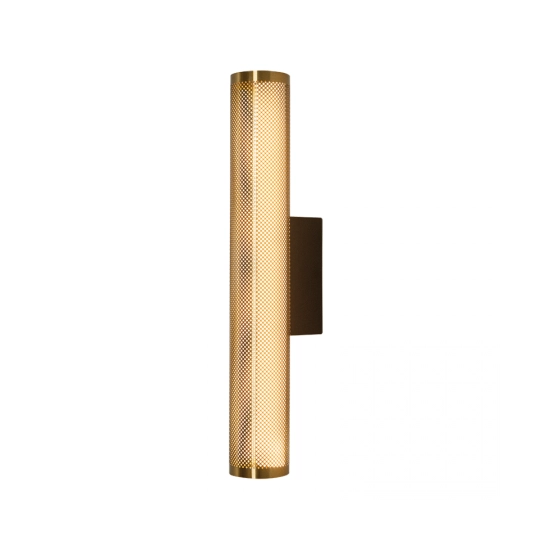 23041 SCONCE LED LIGHT 11W 3000K STAINLESS STEEL - ACRYLIC, BRASS - BLACK MATT Zambelis Lights