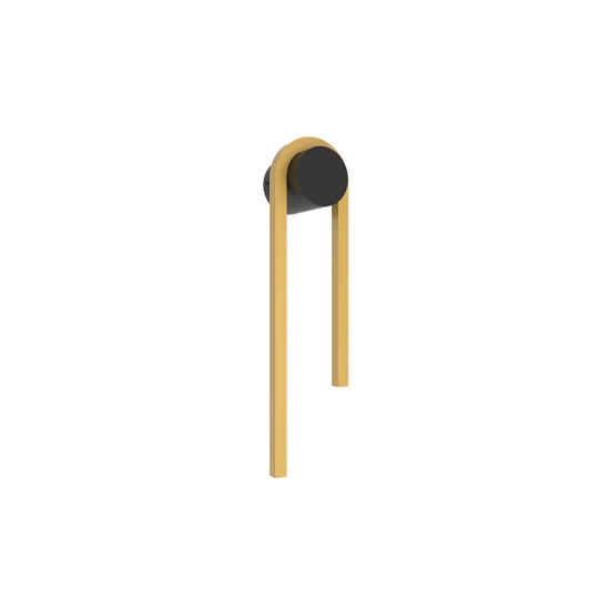 23106 SCONCE LED LIGHT 11W 3000K ALUMINIUM - PC DIFFUSER, GOLD - BLACK Zambelis Lights