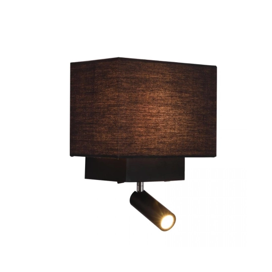 H59 HOTEL SCONCE LED 3W + 1XE27 BLACK MATT Zambelis Lights