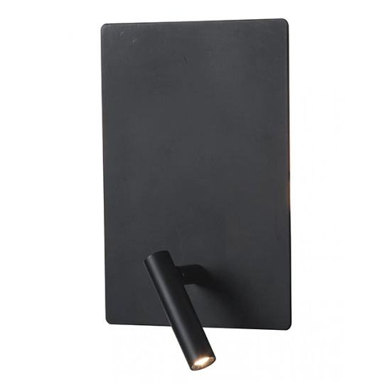 H41 HOTEL SCONCE LED 3W+5W 3000K BLACK MATT Zambelis Lights