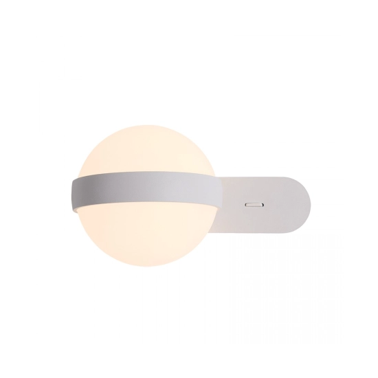 20167 LED WALL LAMP 5.6W 3000K ACRYLIC - METAL WHITE MATT Zambelis Lights
