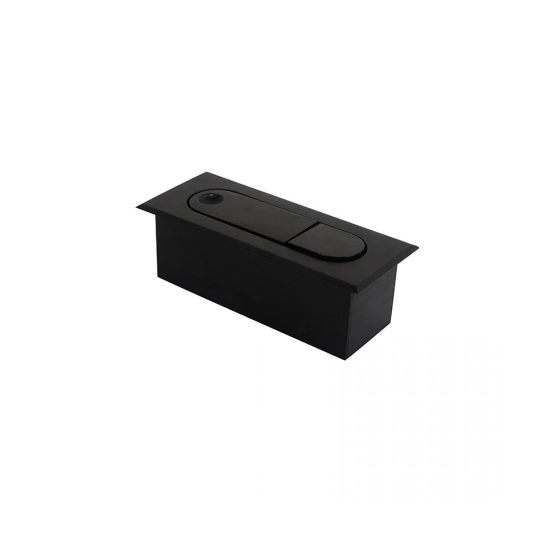 H43 HOTEL SCONCE RECESSED LED 1X3W BLACK MATT Zambelis Lights