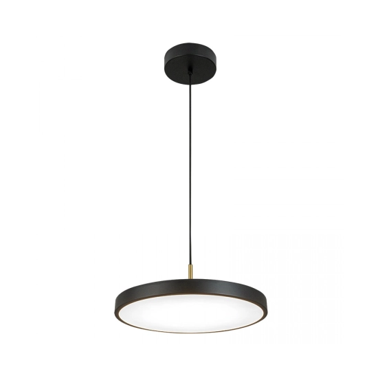 25145 PENDANT LED LIGHT 17W 3000K BLACK MATT - BRUSHED BRASS Zambelis Lights