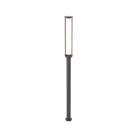 E348 OUTDOOR LAMP POST LED 17W 3000Κ ALUMINIUM GRAPHITE IP65 Zambelis Lights