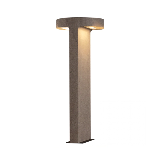 E384 OUTDOOR FLOOR LIGHT LED 2X8W 3000K CONCRETE IP65 Zambelis Lights