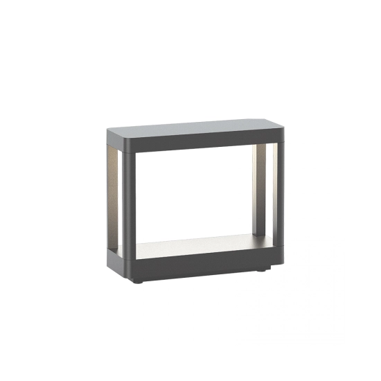 E334 OUTDOOR FLOOR LIGHT LED 8W 3000K ALUMINIUM GRAPHITE IP65 Zambelis Lights