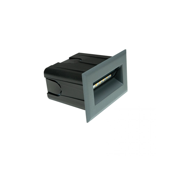E323 OUTDOOR STEP LIGHT LED 3W 3000K ALUMINIUM GRAPHITE IP65 Zambelis Lights