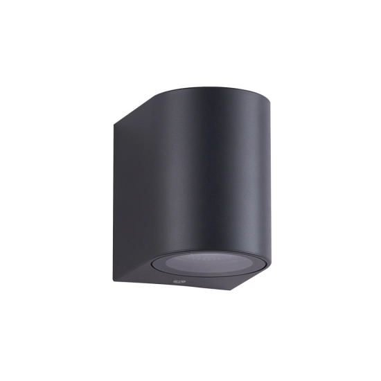 E306 OUTDOOR WALL LIGHT 1XGU10 ABS BLACK IP54 Zambelis Lights