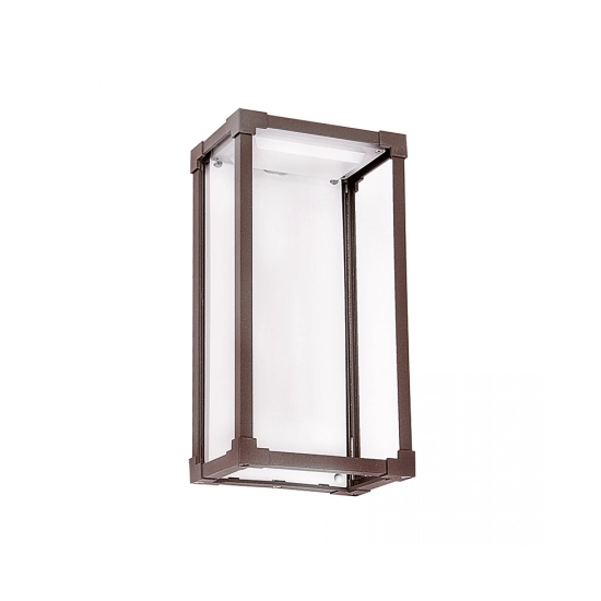 E263 LED WALL LAMP 12W ALUMINIUM 3000K BROWN IP65 Zambelis Lights
