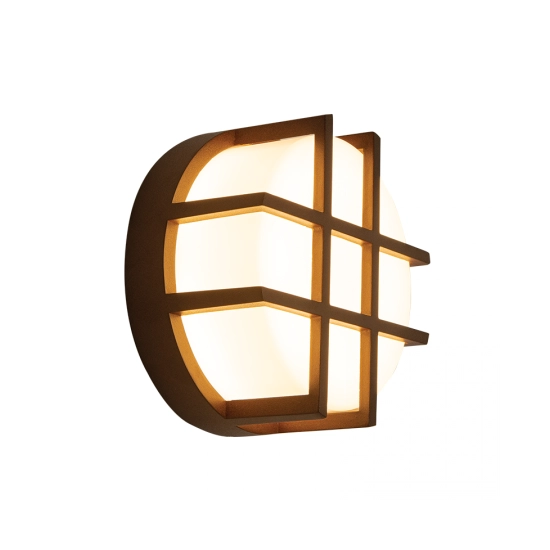 E342 OUTDOOR SCONCE LIGHT LED 10W 3000K ALUMINIUM BROWN IP65 Zambelis Lights