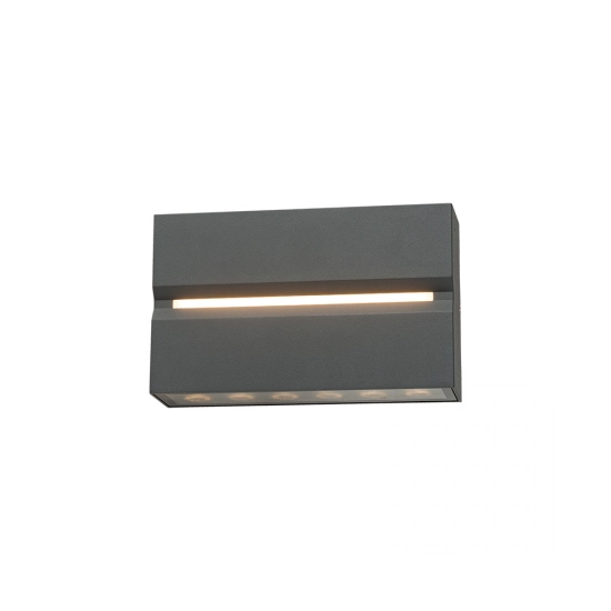 E272 OUTDOOR WALL LIGHT LED 15W 3000K ALUMINIUM GRAPHITE IP54 Zambelis Lights