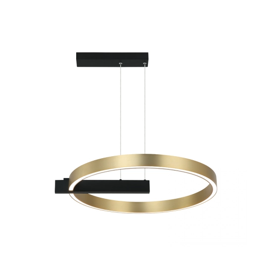 22011 PENDANT LED LIGHT 41W 3000K ALUMINIUM GOLD/ MATT BLACK Zambelis Lights