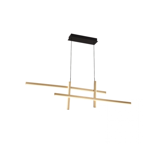 22022 PENDANT LIGHT LED 47W 3000K ALUMINIUM GOLD BLACK FOR INTERIOR SPACES Zambelis Lights