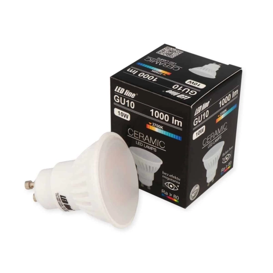 Żarówka GU10 170~250V 10W 1400lm 2700K biała ciepła 248580 LED line - zdjęcie produktu