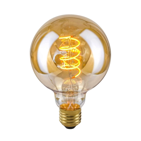 Żarówka retro LED E27 4W 2200K G95-Spiral-Amber LDS-G95-SA G95 ITALUX - zdjęcie produktu
