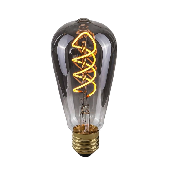 Żarówka retro LED E27 4W 2200K ST64 Spiral Smoke 801551 ST64 ITALUX - zdjęcie produktu