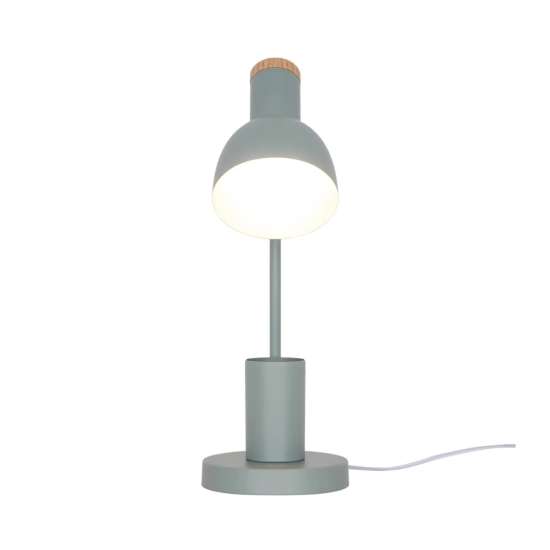 Zielona lampa biurkowa Devone wbudowany organizer 2512405023 Nordlux