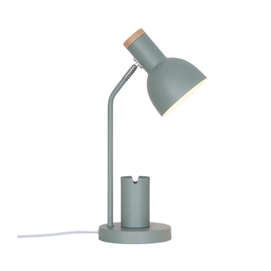 Zielona lampa biurkowa Devone wbudowany organizer 2512405023 Nordlux