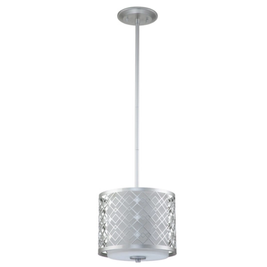 Mała lampa wisząca Ziggy – 1 źródło światła – Lakierowane srebro ZIGGY-1P-S-LS Elstead Lighting