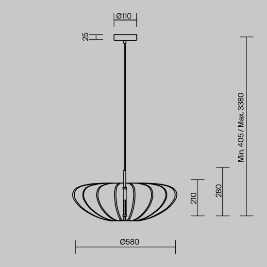 Lampa wisząca Cambio MOD398PL-01GR1 Maytoni - zdjęcie dodatkowe 5