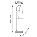 Lampa stołowa Karna New 107527 ENDON - zdjęcie dodatkowe 8