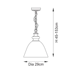 Lampa wisząca Cotswold 110825 ENDON - zdjęcie dodatkowe 9