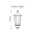 Lampa zewnętrzna Burford 76547 ENDON - zdjęcie dodatkowe 6