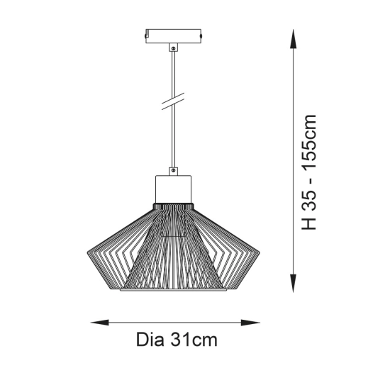 Lampa wisząca Kimberley 99498 ENDON - zdjęcie dodatkowe 9